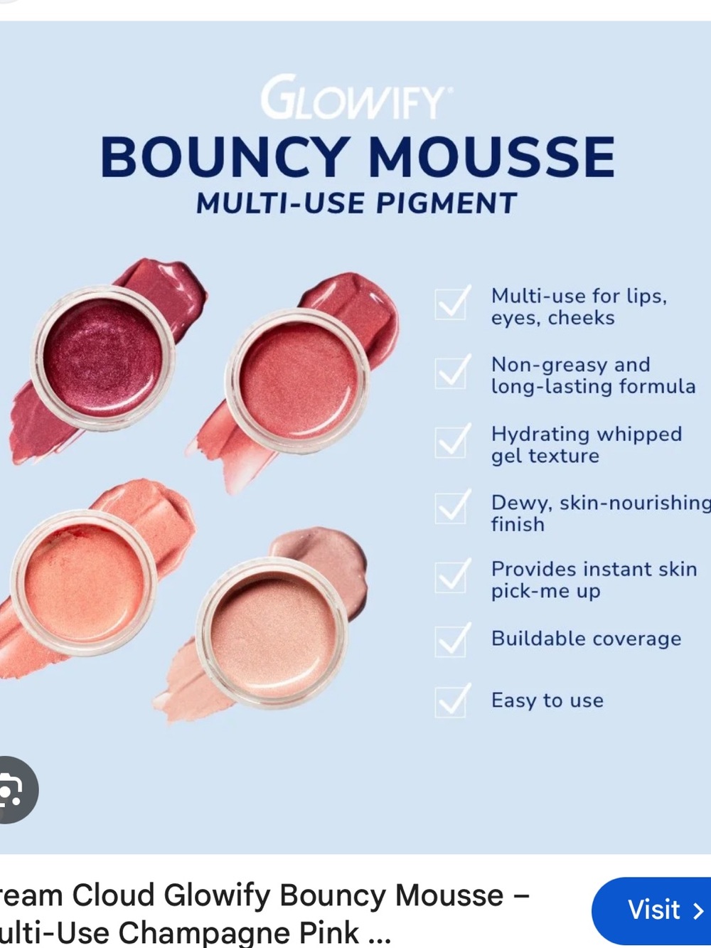 SeneGence Glowify Bouncy Mousse Trio - Brown, Tan, Rust Shades